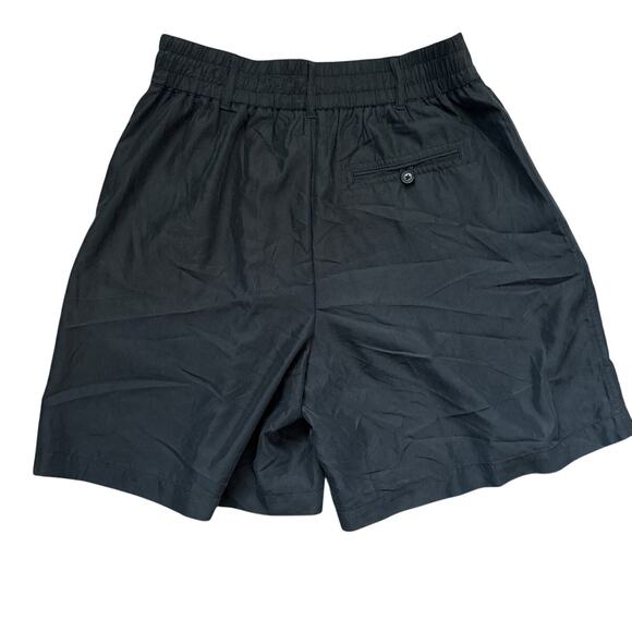 Anthropologie Pleated Long Length High‎ Rise Dress Black Shorts Size 2 - Picture 6 of 9